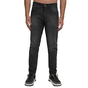 Highlander Mens Tapered Fit Denim Jeans for