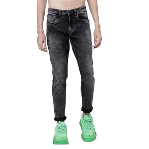 Highlander Mens Tapered Fit Denim Jeans for