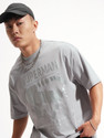 HIGHLANDER Printed Men Round Neck Grey T-Shirt
