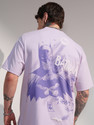 HIGHLANDER Printed Men Round Neck Purple T-Shirt
