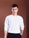 HIGHLANDER Self Design Men Round Neck White