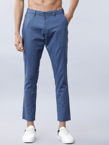 highlander skinny fit men blue trousers
