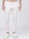 HIGHLANDER Slim Fit Men White Trousers