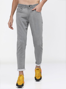 highlander tapered fit men grey jeans