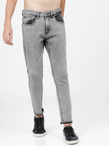 highlander tapered fit men grey jeans