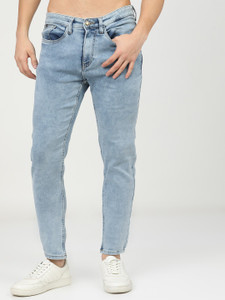 highlander tapered fit men light blue jeans