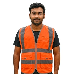 hight visibility reflective manager safety jacket for unisex