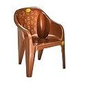Highway Plastic Bluish Kids Chair, Strong Durable and Comfortable for Home/School/Dining(Brown, Pack of 1)