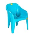 Highway Plastic Bluish Kids Chair, Strong Durable and Comfortable for Home/School/Dining(Sky Blue, Pack of 1)