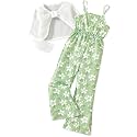 HIHA Girls Long Sleeve Crop Top Sleeveless Jumpsuits Outfit Size 4-12