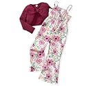 HIHA Girls Long Sleeve Crop Top Sleeveless Jumpsuits Outfit Size 4-12