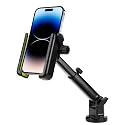 Hikeen Kayak Phone Holder, 360°Adjustable Phone Holder with Long Arm, Kayak Fishing Accessories, Kayak Phone Mount Compatible with Smartphone from 4''-7''