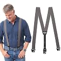 HIKERS - Upfitter Hidden Suspenders for Men Under Clothes - 3 Point Belt Loop