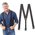 HIKERS - Upfitter Hidden Suspenders for Men Under Clothes - 3 Point Belt Loop