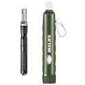 Hiking, Camping, Travel, Outdoor Emergency preparedness, Portable Flint and Personal Water Filter kit (Medium)