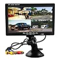 Hikity 7'' Vehicle Backup Camera Monitor Only Quad Split LCD Display Screen