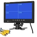 Hikity 9 Inch Backup Camera Monitor Only Quad Split Screen