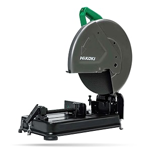 hikoki cc14sgs9z heavy duty 1434 cut off saw  d-handle  355mm wheel  2200w  4200 rpm  45 angle cuts  148 kg  includes hex wrenchcorded electric