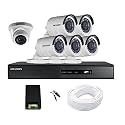 Full HD (2MP) 6 CCTV Cameras & 8 Ch.Full HD DVR Kit (All Accessories)