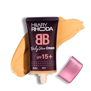 hilary rhoda bb cream with spf 15  infused with wheat germ oil amp jojoba seed oil  weightless formula  hides blemishes dark spots amp pigmentation - 40ml nude beige - shade 3