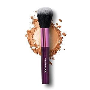 hilary rhoda one touch makeup brush  soft bristle brush for foundation amp blush  non-absorbing  multi-use for cream  liquid amp powder for flawless makeup application