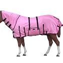 HILASON Horse Fly Sheet UV Protect Breathable Mesh 69 in Pink