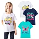 HILEELANG Girl T-Shirts Short Sleeve Graphic Tees
