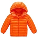 HILEELANG Kids Boy Girl Winter Hooded Puffer Jackets Coats Light Weight Padded Outerwear