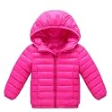 HILEELANG Kids Boy Girl Winter Hooded Puffer Jackets Coats Light Weight Padded Outerwear