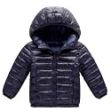 HILEELANG Kids Boy Girl Winter Hooded Puffer Jackets Coats Light Weight Padded Outerwear