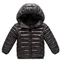 HILEELANG Kids Boy Girl Winter Hooded Puffer Jackets Coats Light Weight Padded Outerwear