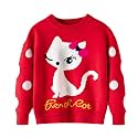 HILEELANG Toddler Boy Girl Christmas Sweater Pullover Reindeer Elk Snowman Sweatshirts Tops