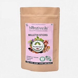 mulethi sticks - yastimadhu licorice for chewing - sore throat relief immunity booster promotes oral health - 100 natural 250