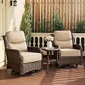 HILLGA Luxury Outdoor Patio Furniture Set with 6-Inch Thick Cushions