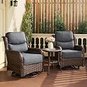 HILLGA Luxury Outdoor Patio Furniture Set with 6-Inch Thick Cushions