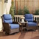 HILLGA Luxury Outdoor Patio Furniture Set with 6-Inch Thick Cushions