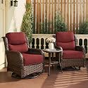 HILLGA Luxury Outdoor Patio Furniture Set with 6-Inch Thick Cushions