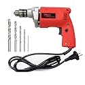 Hillgrove HGCM1016M1 All Purpose 500W Drill Machine with 5Pcs HSS Drill Bits for Making Holes in Metal/Wood/Concrete Pistol Grip Drill (10 mm Chuck Size)