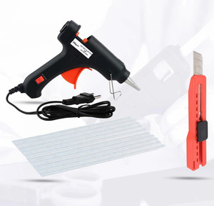 hillgrove hgcm280m1 20w hot with 10pcs stick and utility knife for craftart standard temperature corded glue gun