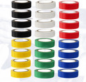 Hillgrove PVC Tape (Pack of 24) Self Adhesive Electrical Insulation Tape (Black, Red, Blue, Green, Yellow, White)