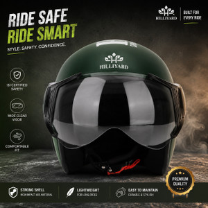 HILLIYARD Matte Finish Open Face Helmet