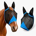 Hilltown Adjustable Fly Mask for Horse with Ears - Horse, Blue