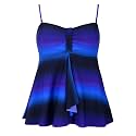 Hilor Women39s Flyaway Tankini Top Bandeau Swimsuit