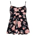 Hilor Women39s Flyaway Tankini Top Bandeau Swimsuit