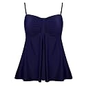 Hilor Women39s Flyaway Tankini Top Bandeau Swimsuit
