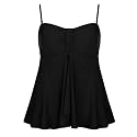 Hilor Women39s Flyaway Tankini Top Bandeau Swimsuit