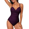 Hilor Womens Underwire One Piece Swimsuit Tummy