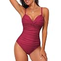 Hilor Womens Underwire One Piece Swimsuit Tummy