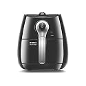 Hilton 3.5L Manual Air Fryer, 1400W, Up to 80% Less Oil Consumption, Rapid Air Technology, Fast Pre-Heat & Dual Bowl, ISI Certified
