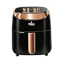 Hilton 4.2L Manual Air Fryer, 1400W, Up to 80% Less Oil Consumption, Rapid Air Technology, Fast Pre-Heat &amp; Dual Bowl, ISI Certified